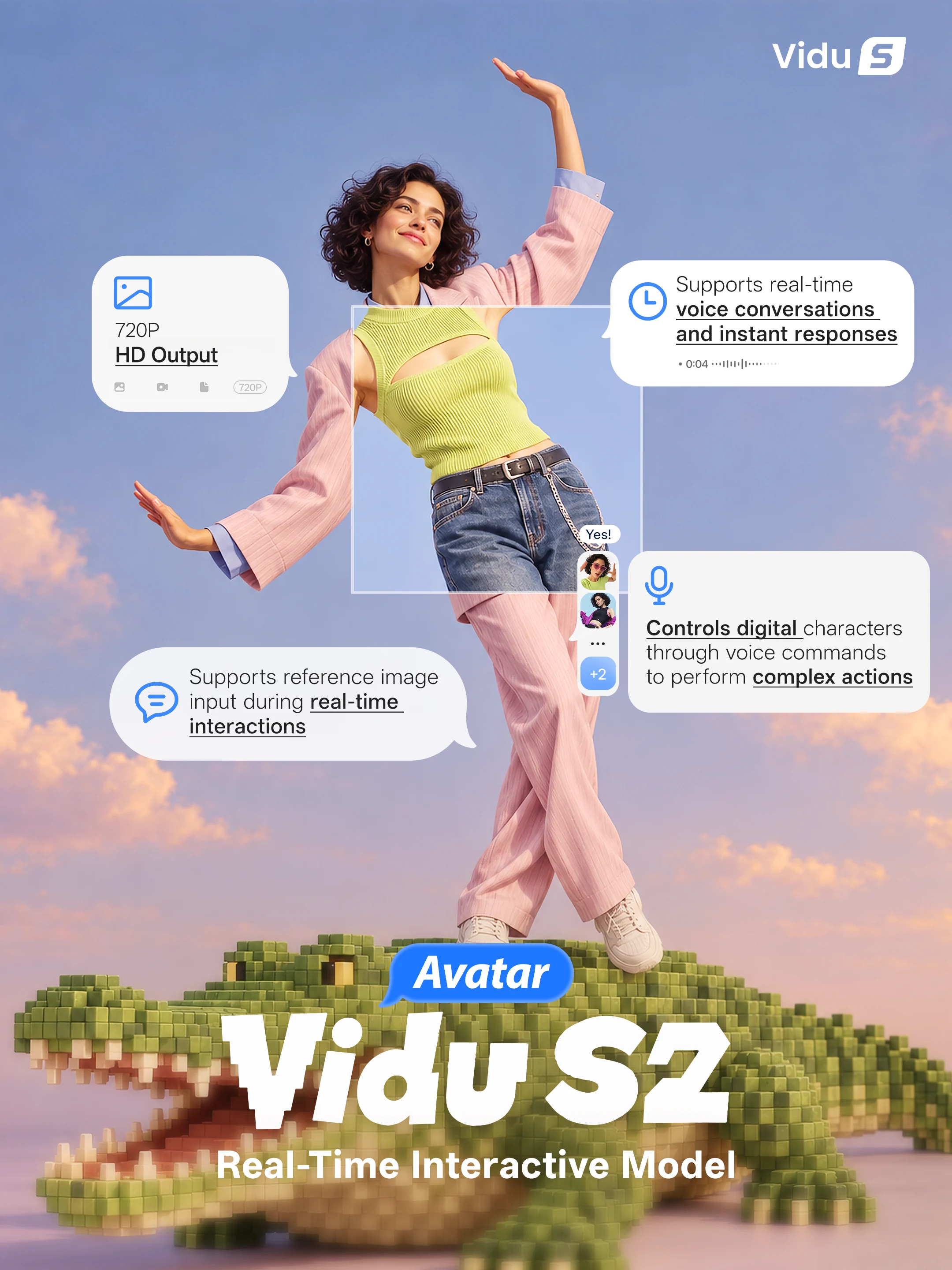 Vidu S2-Avatar real-time interaction capabilities